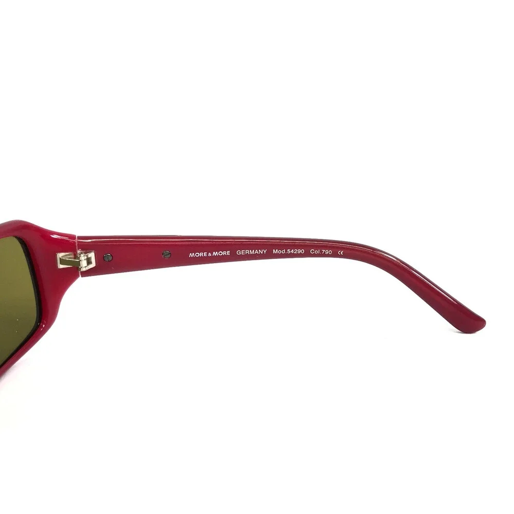 More & More Sunglasses Mod.54290 Col.790 Shiny Brown Pink Frames w/ Green Lenses